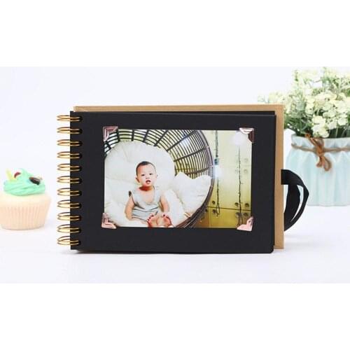 30 Pages DIY Loose-leaf Bowtie Ribbon Scrapbook Craft Paper Photo Picture Album Memory Book Storage Holder Home Room Decor