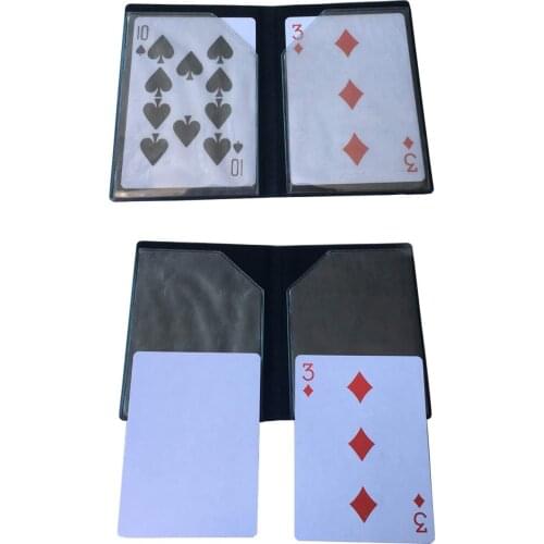 5pcs/lot Optical Wallet Card Magic Appearing Magic Tricks Shift 10 Spade Close Up Magic Gimmick Props Mentalism Illusion