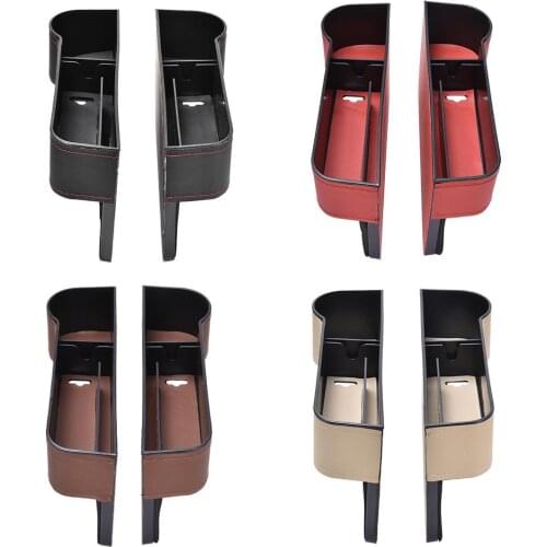 Car Gap Storage Box Car Seat Gap Organizer Gap Filler Slotted Storage Box Water Cup Holder Mobile Phone Holder In-car Supplies