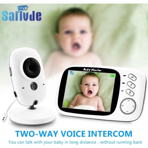 3.2 " Baby Sitter Security Camera Night Vision Temperature Monitor Wireless Video Two Way Voice Baby Monitor Baby Cry Alarm