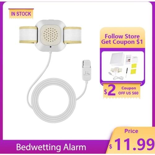 Bedwetting Alarm Enuresis Alarm with Loud Sound Bright Lights and Strong Vibration Child Potty Training Newborn Baby Adult Elder