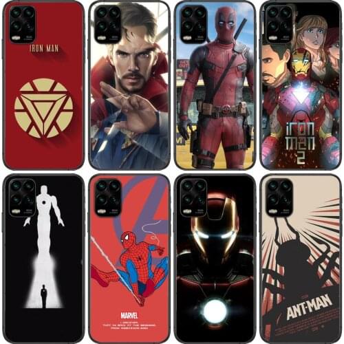 Marvel Mjolnir cartoon Phone Case For XiaoMi Redmi Note 11 10 9S 8 7 6 5 A Pro T Y1 Anime Black Cover Silicone Back Pre style co
