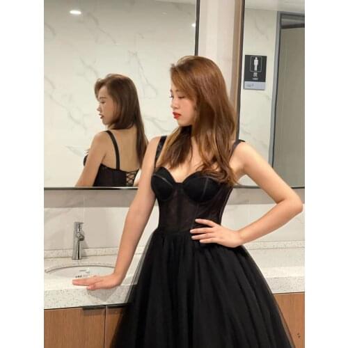 Black Long Arabic Evening Gowns for Women Wedding Party Dresses Pink Dubai Formal Prom Engagemant Dress