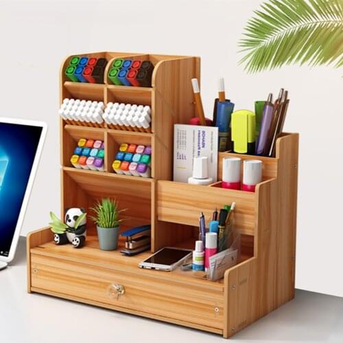Pen Holder Organizer Storage Box Modern Student Desktop Pen Rack Office Supplies Multi-functional Large-capacity Creative