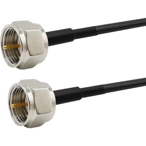 F Type Male Plug to F Male RF Pigtail Wire Crimp RG174 Pigtail Cable F Type Plug TV Extension Cable