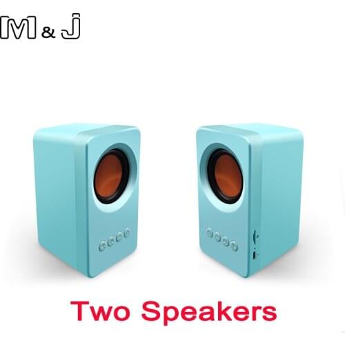 M&J Wireless Portable Bluetooth Speaker 5.0 Mini Music Audio 2.0 TWS Stereo Sound Speaker with Mic 360 Surround Sound