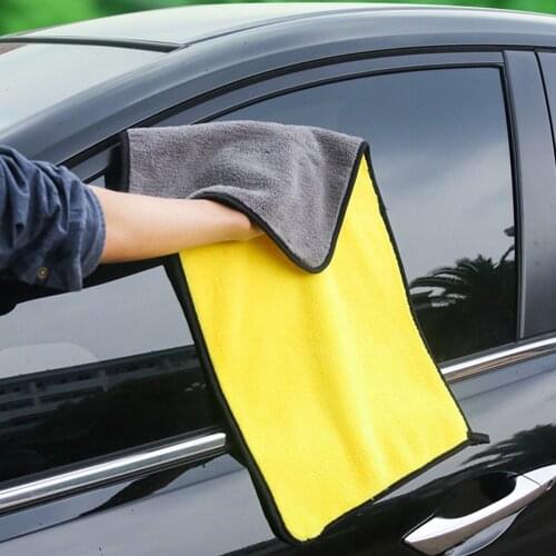 Multifunction Double-sided Cleaning Brush Car Wash Microfiber Towel Drying Wiping Car Anti Scratch Washing Drying Towels