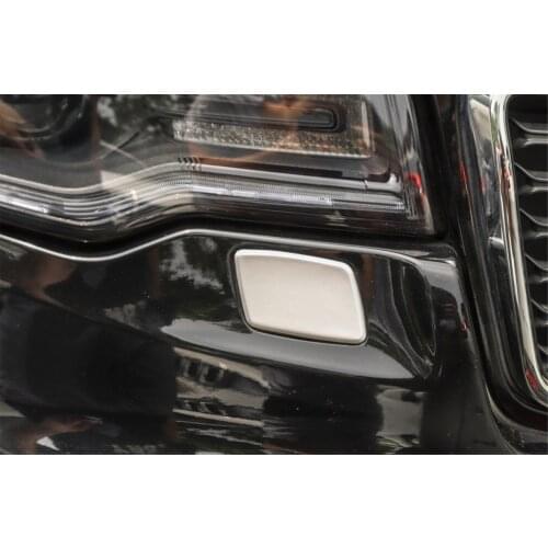 2pcs Headlight Cleaning Decorative Cover Trim Sticker for Jeep Grand Cherokee 2017+ Stylish Car Accessories Exterior Decoration