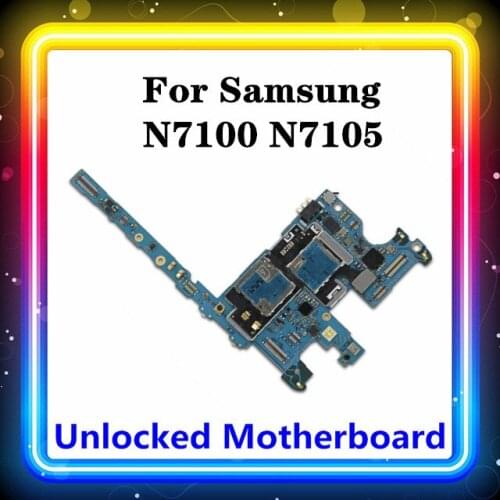 Original For Samsung Galaxy Note 2 N7100 N7105 Motherboard Android OS Install Fully Working