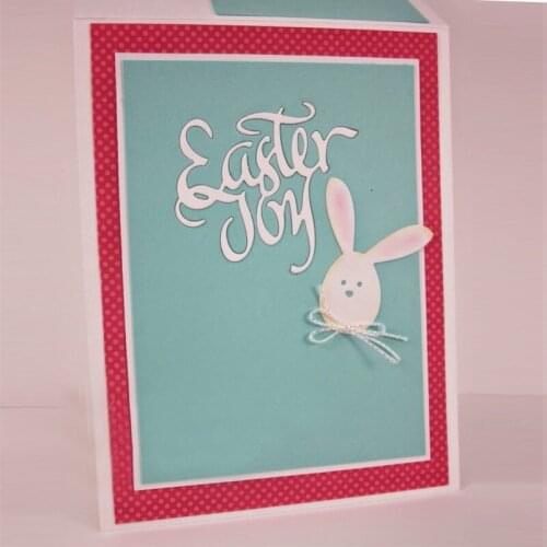 Easter Joy Alphabet Metal Cutting Die Handmade Decoration Card Album Photo Making Scrapbooking Template Embossing Stencil
