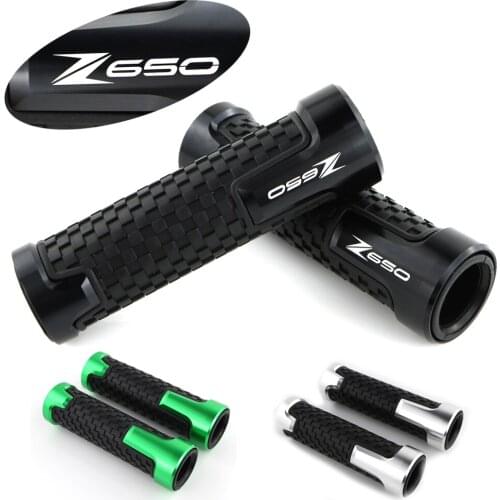 Fit For Kawasaki Z650 Handlebar Handle Grip CNC Motorcycle Accessories Aluminum None-Slip Rubber