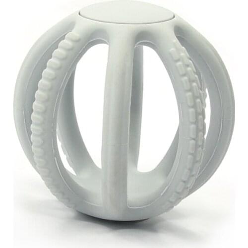 Flexible Material Baby Teethers Food Grade Silicone Teething Ball To Exercise Grasping Kids Tooth Training Tool 3D Molar Toys