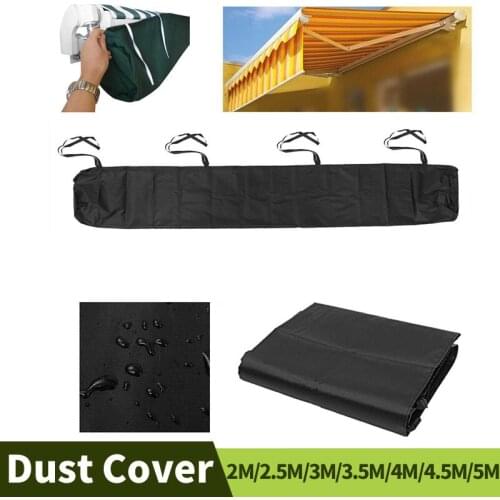 2/2.5/3/3.5/4/4.5/5m Patio Awning Dust Cover Yard Garden Winter Storage Bag Oxford Cloth Waterproof Cover Protector Sun Canopy