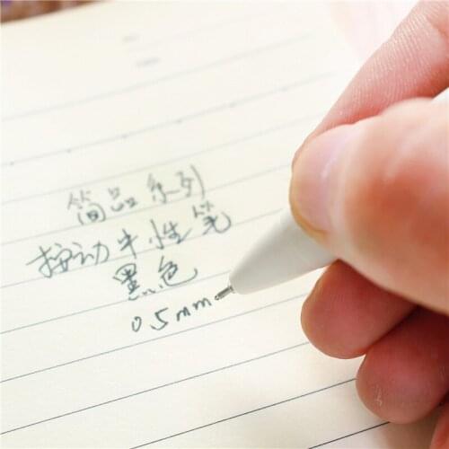 Click gel pen Crystal Fresh clip black ink pens Stationery Office accessories school supplies Canetas