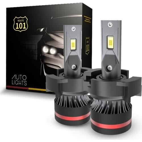 Route101 H7 LED Canbus Headlight Bulb with Adapter Retainer for Volkswagen VW Passat B6 Magotan Ford Kuga Escape Headlamp