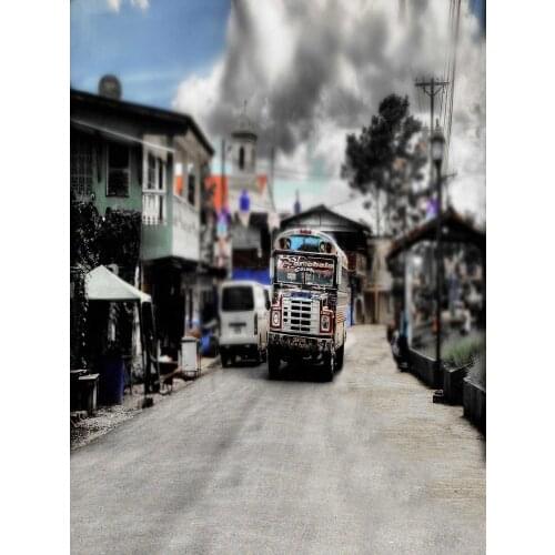 Old city street art photo backgrounds vinyl vintage portrait kids photography backdrops in photo studio props photophone S-1823