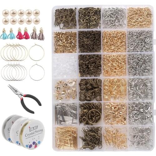 Earring Hook 995Pcs Earring Making Supplies Kit DIY with Box for Women