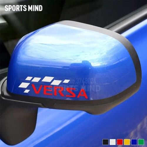 10 Pairs SPORTS MIND Car Styling Automobiles Rear View Mirror Car Sticker Decal For Nissan Versa Note Nismo JDM Accessories