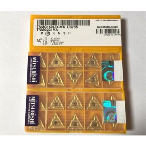 10pcs TNMG160404-MA US735 TNMG160408-MA US735 free shipping