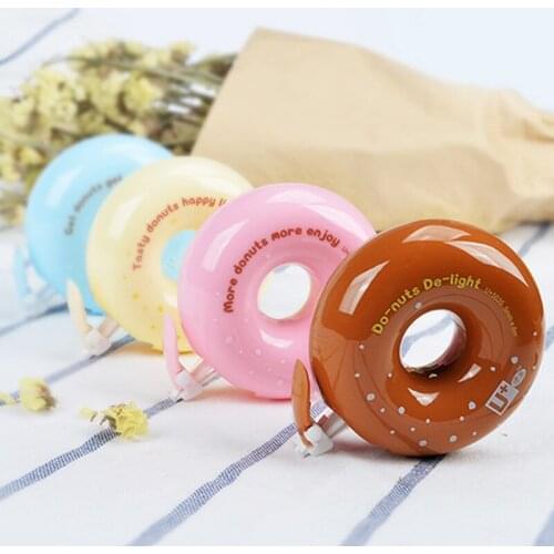 24 pcs/lot Creative Donuts 8M Correction Tape Cute Tapes Promotional Stationery gift School Office Supplies