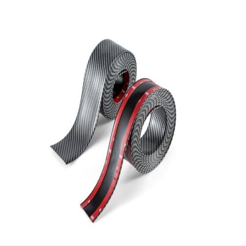 3m car sticker carbon fiber rubber molding threshold protector car styling car bumper protective gear auto parts
