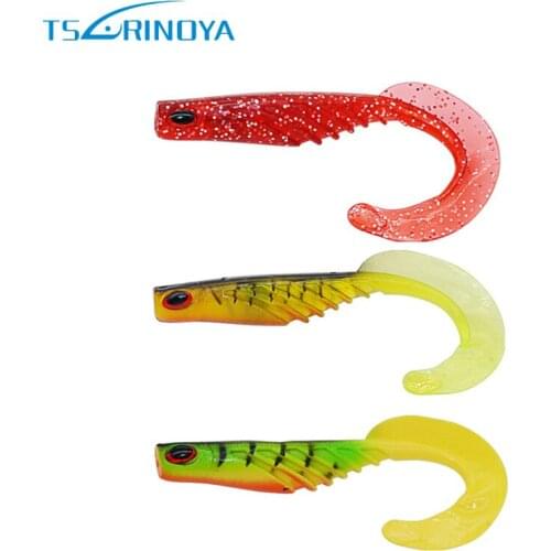 TSURIONYA 3Pcs Soft Bait 120mm7.8g Fishing Lures Isca Artificial Pesca Carp Fishing Swimbait Leurre Peche Lure Fishing Tackle