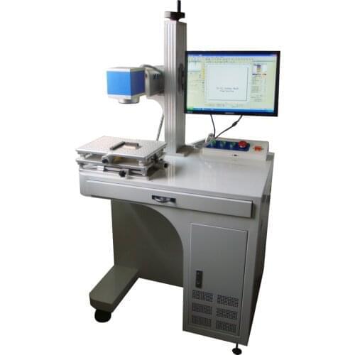30W Computer Fiber Laser Marking Machine Metal Laser Engraver Machine Nameplate Laser Marking Mach Stainless Steel