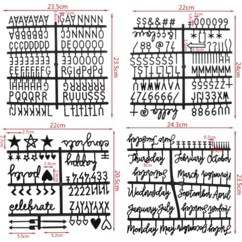 4Pcs/Set Characters For Felt Letter Board Numbers For Changeable Letter Board