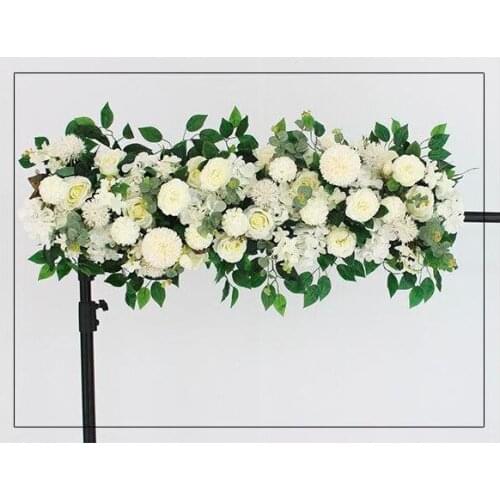 50cm DIY flower row Acanthosphere Rose Eucalyptus wedding decor flowers rose peony hydrangea plant mix flower arch artificial fl