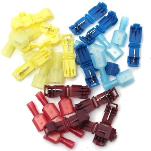 60PCS/30Pairs Male/Female Lock Quick Splice Wire Connector Set Snap Fast Easy Lock Electrical Cable Crimp Terminal 22-10 AWG