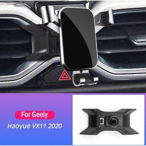 Car Mobile Phone Holder Special Air Vent Mounts Stand GPS Navigation Bracket For Geely Haoyue VX11 2020 Car Accessories