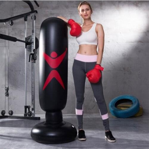 Boxing Ring Fitness Adult Inflated Vertical Column Tumbler Inflatable Sandbag Vent Anger Toy toy Thicken Boxing Pillar Ring