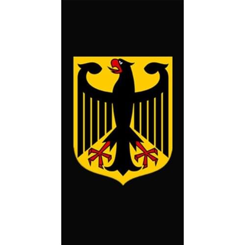 Black Men Lightweighted Sports Towel Germany German Coat Of Arms Beach Swimming Towels for Gym National Emblem Bathroom Towels