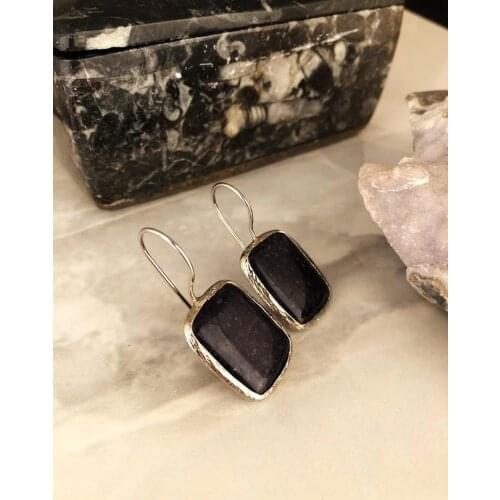 Dr Stone Natural Stone Women 'S Amethyst Stone Earrings AHL6 439800455