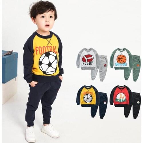 Kids clothes set baby boy sport clothing set boy spring autumn sport suit children t-shirt+pants 2 pcs set toddler set for 2-7T
