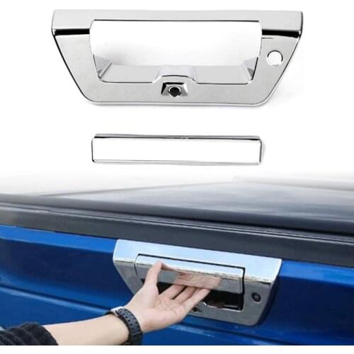 Rear Door Handle Cover Tailgate Grab Decoration Trim for Ford F150 F-150 2015-2021 Car Accessory