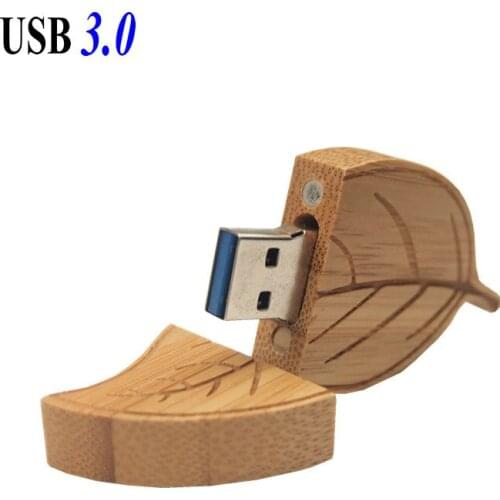 Leaves Wooden Usb Flash Drive Flash Disk Real Capacity 8g 16g32g 64g 128g High Speed Pem Drive Memory Stick Pendrive Custom Logo