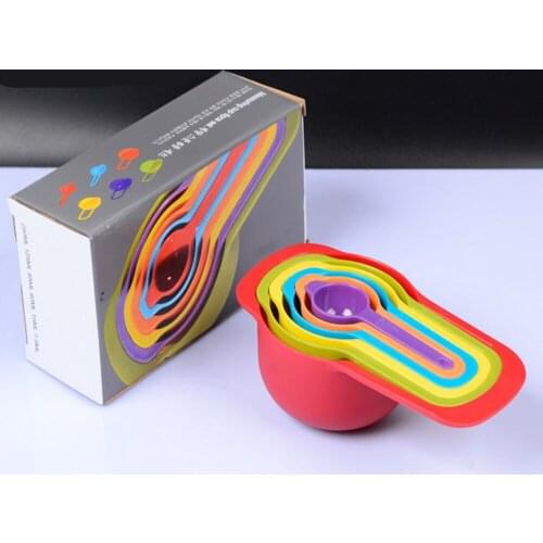 5pcs/set Measuring Spoons Colorful Plastic Measure Spoon Useful Sugar Cake Baking Spoon Kitchen Baking Measuring Tools