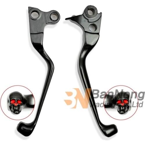 Motorcycle Skull Brake Clutch Lever For Harley Sportster XL 883 1200 1996-2003 Softail 1996-2014 Dyna 1996-Later Touring 96-2007