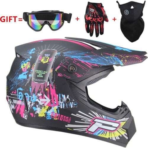 Full Face Motocross Dirt Bike ATV Off Road MTB Helmet Motorcycle Motorbike Retro Racer Helmets Racing Moto Protect Accessories