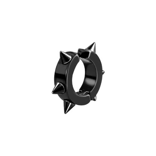 1Pcs Six Spines Earrings Men Punk Earings Fashion Jewelry Clip Earless Hole Titanium Steel Hombre Prevent Allergy