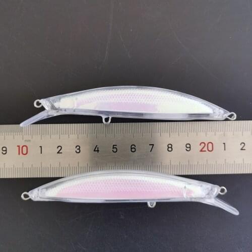 10pcs Unpainted Minnow bait Fishing Lure Body 110MM 11.2G Blank lures FREE EYE 8185