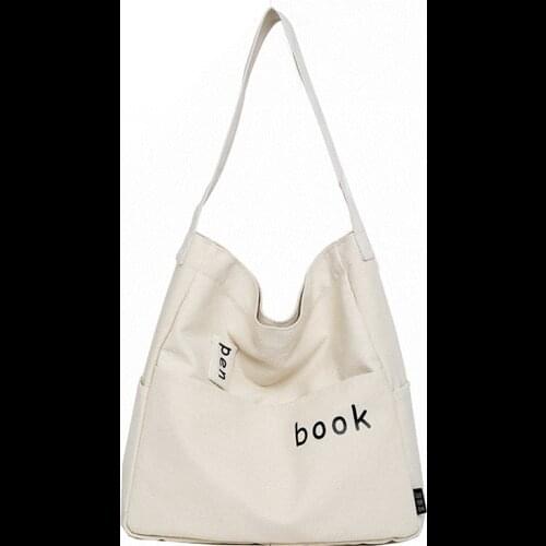 2019 Fashion New Shopping Bags Canvas Women Shoulder Bags Environmental Shopping Bag Female Tote Package Casual Handbag ZX-085