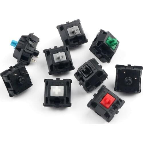 Original Cherry MX Mechanical Keyboard Switch Axis Replacement 3 pins Red Brown Silent Red Black Blue Silver RGB Switch