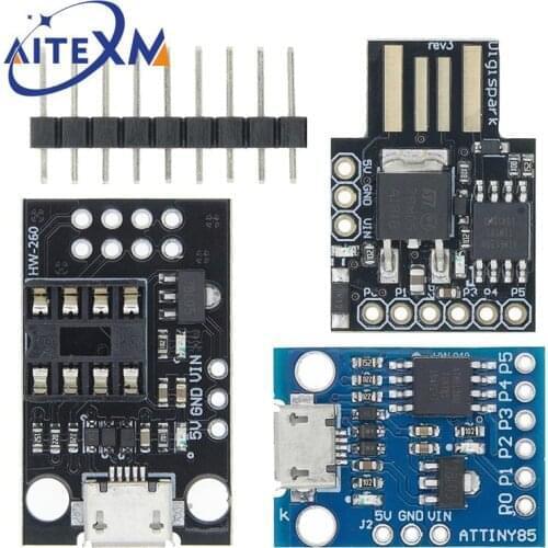TINY85/ATTINY85 Digispark Kickstarter Micro Development Board ATTINY85 Module for Arduino IIC I2C USB Blue Black