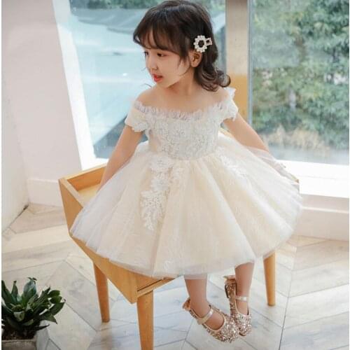 Infant Girl First Birthday Dress Beads Sequin Baby Girl Dresses Party and Wedding Dress Newborn Princess Christening Ball Gown