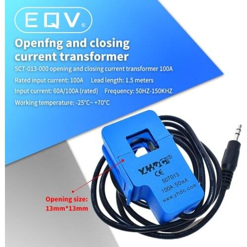 SCT-013 0-100A Open-Close Current Transformer SCT013 Non-invasive AC Current Sensor Split Core Current Transformer