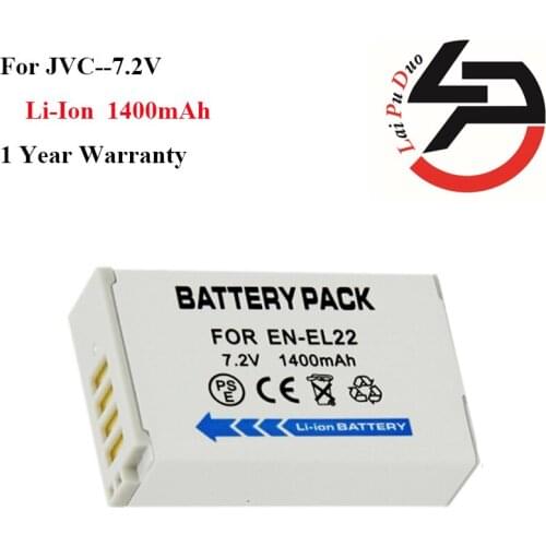 High Quality 1400mAh Brand New Replacement Battery For Nikon 1 J4 S2 EN-EL22 ENEL22