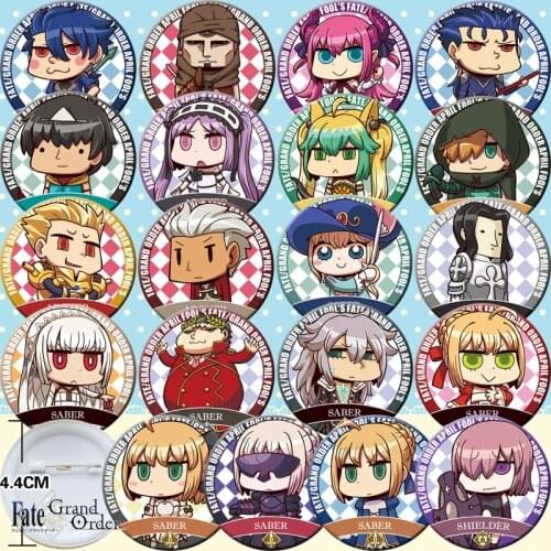 FGO badge FATE backpack badges saber night anime bag badges Joan of Arc emblem pin School bag decoration Creative gifts