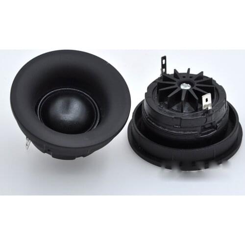 2pcs silk dome tweeter horn 30~60 Watts 4 Ohms Black film 25-core treble Speaker